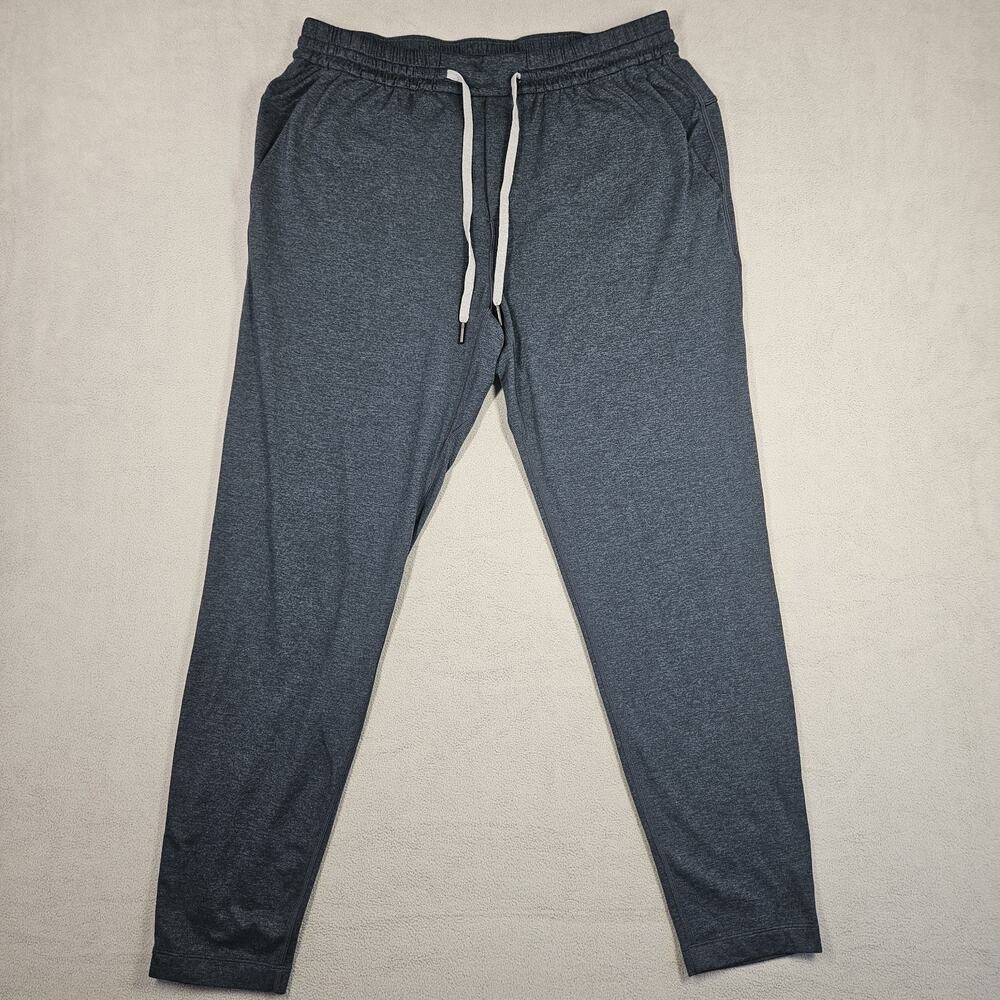 Lululemon Soft Jersey Tapered Pants Mens L Dark Blue Jogger Lounge Comfy LM5ARES